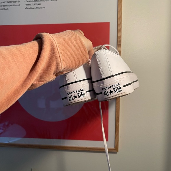 CONVERSE | low top platform leather - Picture 4 of 9